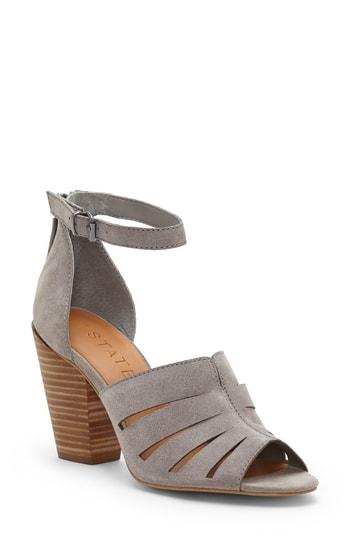 Women's 1.state Nallay Block Heel Sandal M - Grey