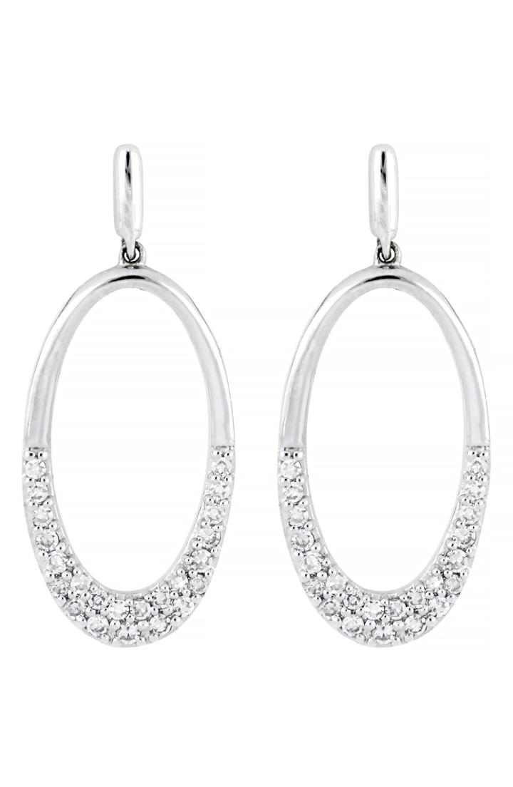 Women's Carriere Large Diamond Open Oval Drop Earrings (nordstrom Exclusive)