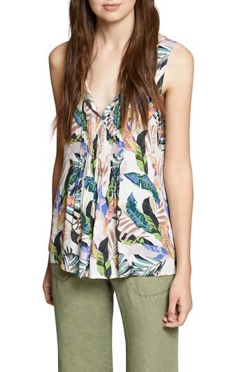 Women's Sanctuary Palma Print Shell - White