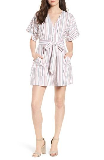 Women's Bp. Button Front Dress, Size - Pink