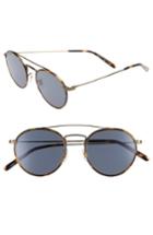 Women's Oliver Peoples Ellice 50mm Round Sunglasses - Tortoise/ Gold