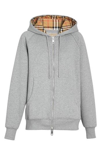 Women's Burberry Hackfall Hoodie, Size - Grey