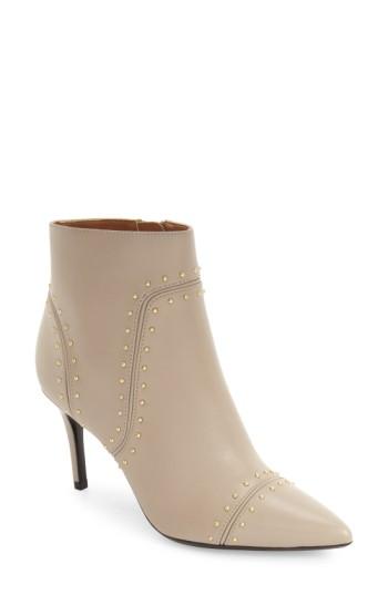 Women's Calvin Klein Grazie Studded Pointy Toe Bootie .5 M - Grey