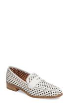 Women's Aquatalia Sheryl Perforated Loafer .5 M - White