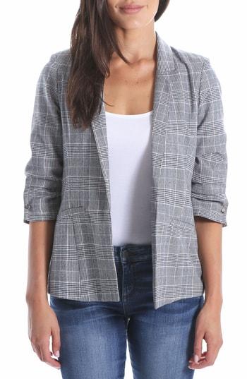 Women's Kut From The Kloth Rafaella Plaid Blazer - Burgundy