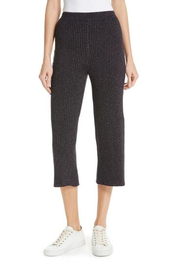 Women's Kenzo Metallic Knit Culottes - Blue