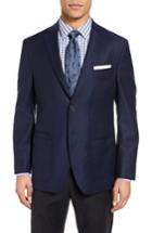 Men's Jkt New York Trim Fit Stretch Wool Blazer R - Blue