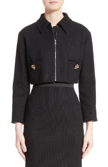 Women's Dolce & Gabbana Pique Crop Jacket
