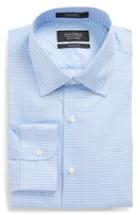 Men's Nordstrom Men's Shop Classic Fit Check Dress Shirt .5 35 - Blue