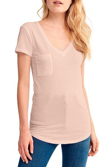 Women's Lamade V-neck Pocket Tee - Pink