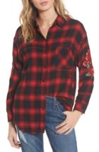 Women's Rails Owen Studded Plaid Shirt - Red
