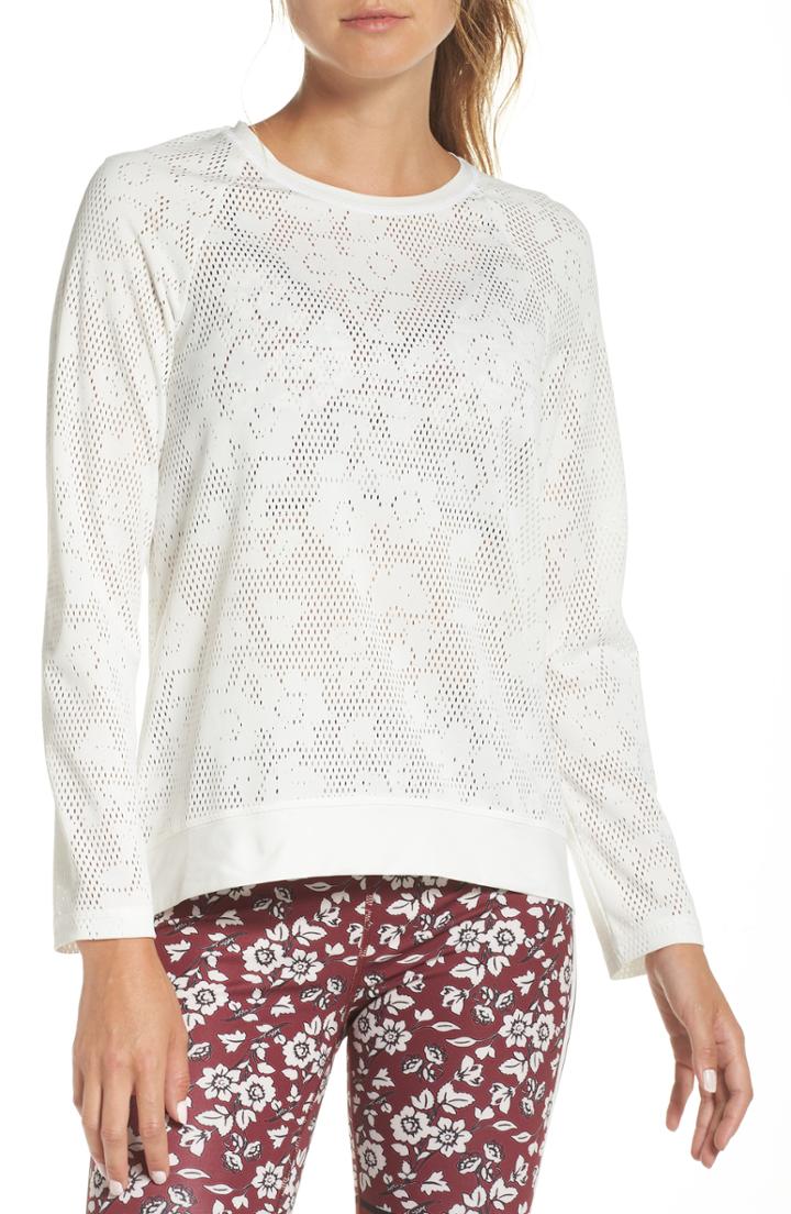 Women's Kate Spade New York Floral Mesh Top