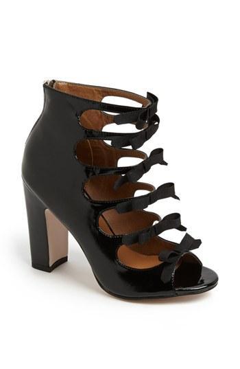 Topshop 'gilt' Block Heel Pump Black