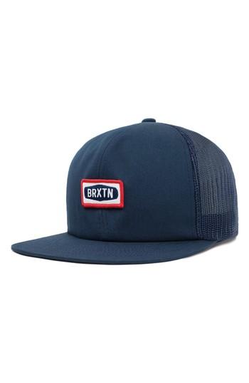 Men's Brixton Rockford Mesh Back Cap - Blue