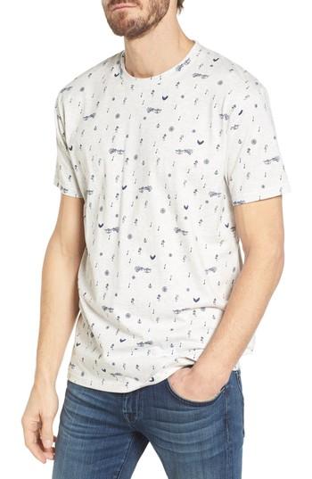 Men's Ben Sherman Musical Notes Crewneck T-shirt - Ivory