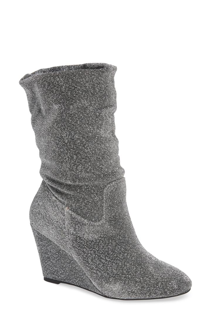 Women's Athena Alexander Slouch Wedge Bootie .5 M - Metallic