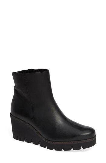 Women's Gabor Friendly Wedge Bootie .5 M - Black