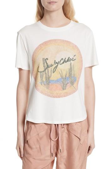 Women's See By Chloe Graphic Tee - White