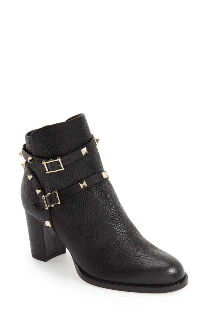 Women's Valentino Garavani 'rockstud' Bootie .5us / 36.5eu - Black