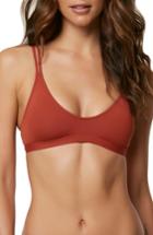 Women's O'neill Salt Water Solids Bikini Top - Brown