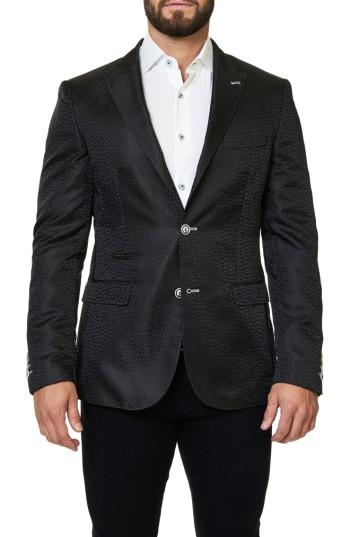 Men's Maceoo Jacquard Sport Coat (s) - Black