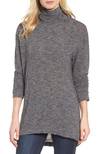 Women's Caslon Split Back Top, Size - Black
