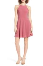 Women's Lush Ava Skater Dress - Red