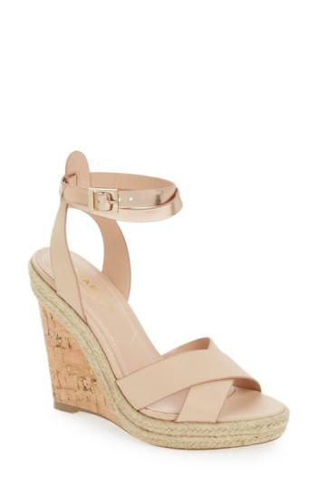 Women's Charles By Charles David Brit Wedge Platform Sandal .5 M - Beige