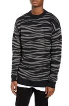 Men's The Rail Tiger Stripe Sweater - Black