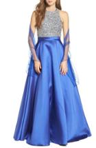Women's Jvn By Jovani Embellished Ballgown & Shawl