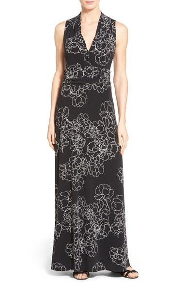Women's Vince Camuto Floral Print Jersey Maxi Dress