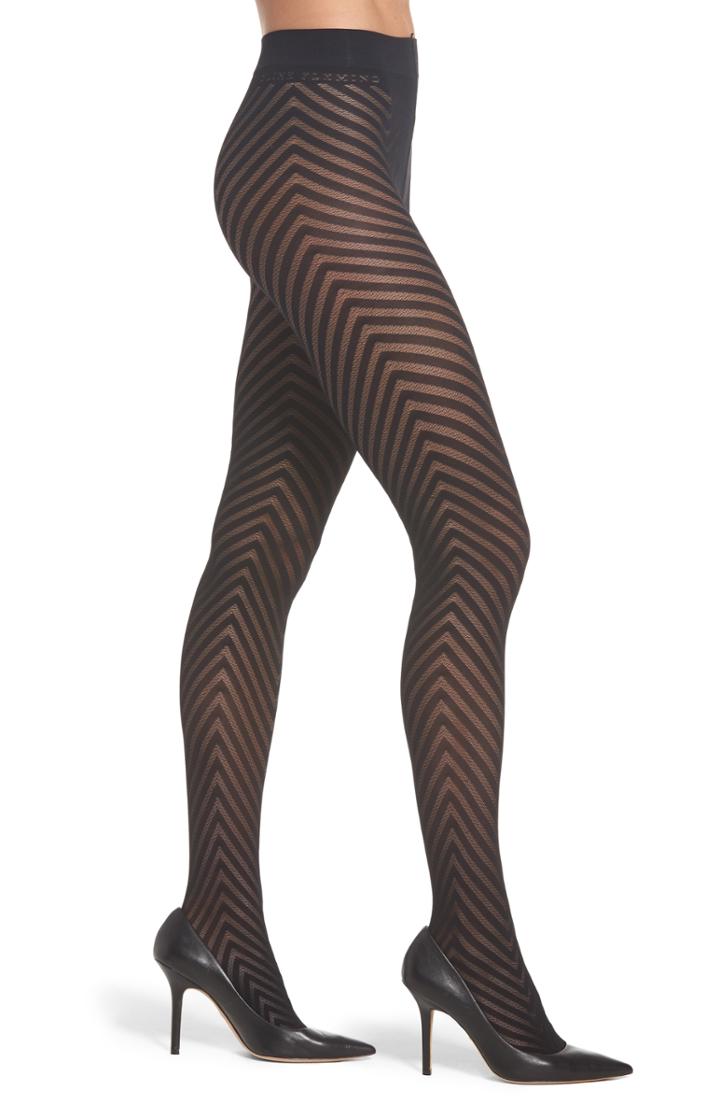 Women's Beautiful Legs By Caroline Fleming Chevron Pantyhose
