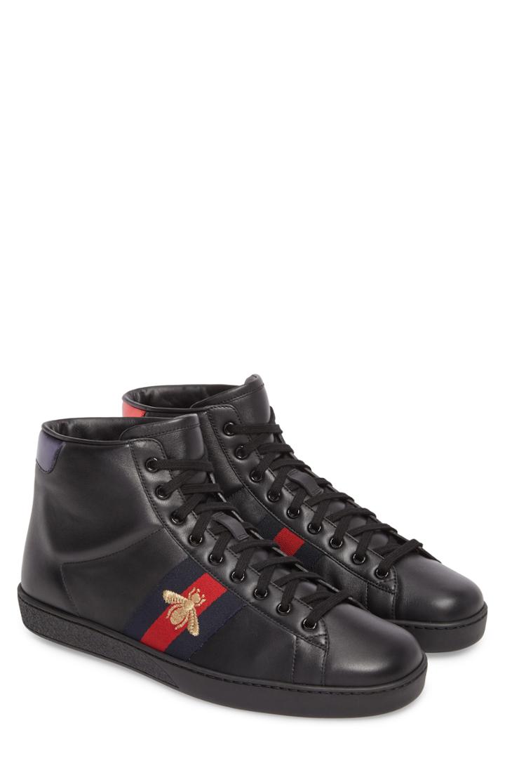 Men's Gucci New Ace High Top Sneaker