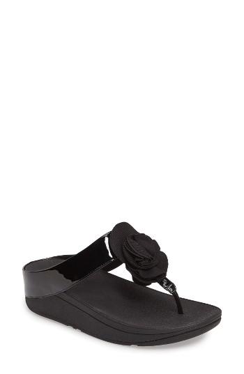 Women's Fitflop(tm) Florrie Sandal M - Black