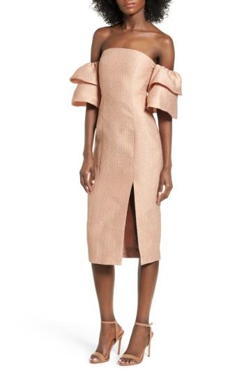 Women's Keepsake The Label Magnolia Strapless Midi - Coral