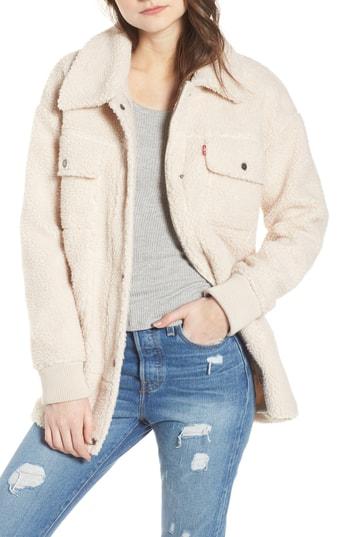 Women's Levi's Oversize Trucker Jacket - Ivory