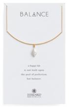 Women's Dogeared Balance Pearl Bar Necklace