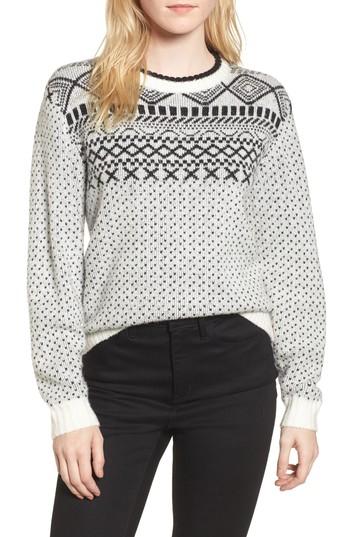 Women's Treasure & Bond Fair Isle Sweater, Size - Ivory