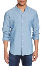 Men's Bonobos Trim Fit Chambray Sport Shirt R - Blue