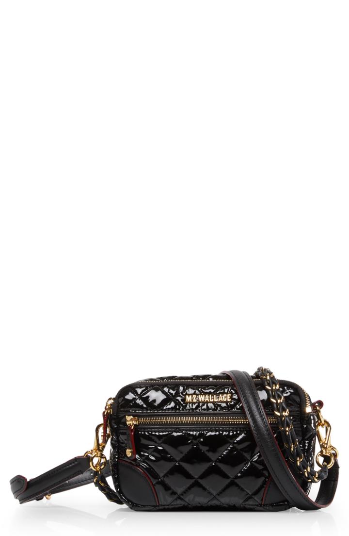 Mz Wallace Mini Crosby Quilted Crossbody Bag - Black