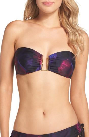 Women's Ted Baker London Imassa Impressionist Strapless Bikini Top - Black