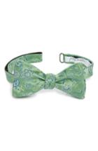 Men's John W. Nordstrom Floral Silk Bow Tie, Size - Green
