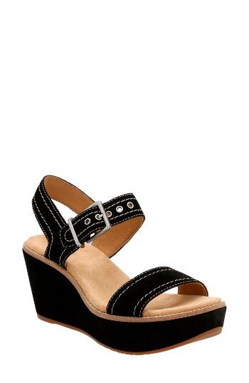 Women's Clarks Aisley Orchid Wedge Sandal