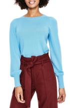 Women's Boden Antonia Wool & Cotton Sweater - Blue