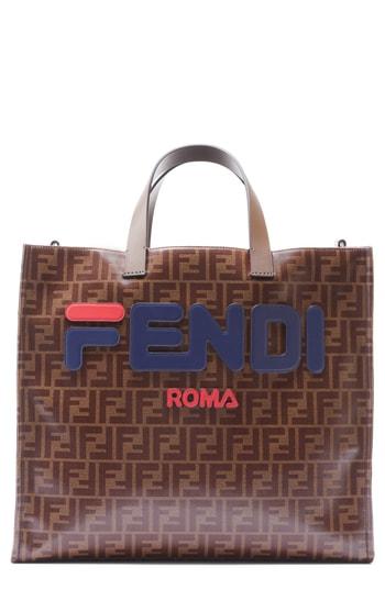 Fendi X Fila Tess Shopper - Brown