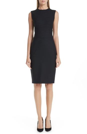 Women's Max Mara Blasy Stretch Wool Dress - Black