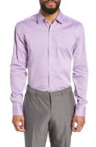 Men's Boss Jenno Slim Fit Pattern Dress Shirt .5 - Pink