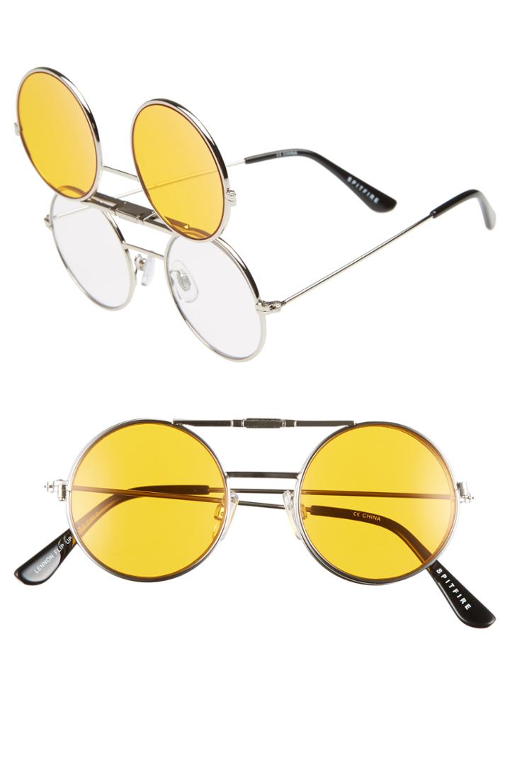 Women's Spitfire Lennon Flip 45mm Round Sunglasses -