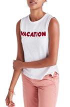 Women's Madewell Vacation Embroidered Tank