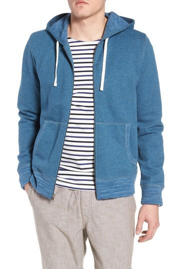 Men's 1901 Space Dyed Zip Hoodie - Blue